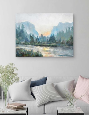 Pintura Tonos distantes técnica mixta Cuadros Jr Paisaje