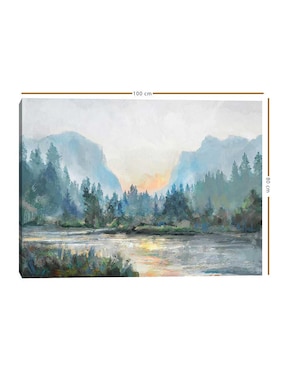 Pintura Tonos distantes técnica mixta Cuadros Jr Paisaje