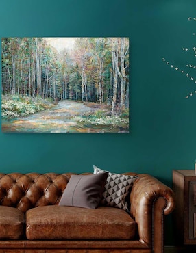 Pintura Sendero de Primavera técnica mixta Cuadros Jr Paisaje
