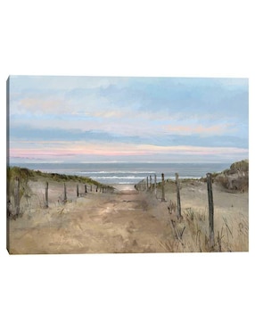 Pintura Isla Amanecer técnica mixta Cuadros Jr Paisaje