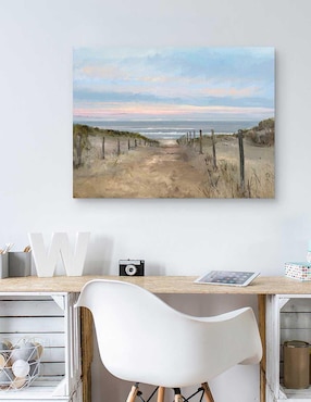 Pintura Isla Amanecer técnica mixta Cuadros Jr Paisaje