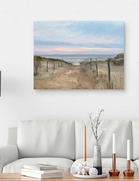 Pintura Isla Amanecer técnica mixta Cuadros Jr Paisaje