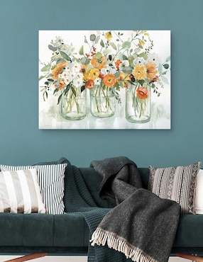 Pintura Bellezas de Trois técnica mixta Cuadros Jr Floral