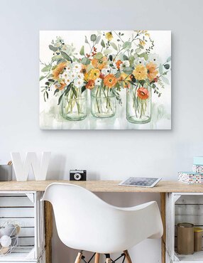 Pintura Bellezas de Trois técnica mixta Cuadros Jr Floral