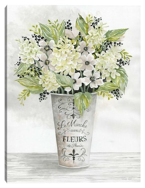Pintura Floral Francés I técnica mixta Cuadros Jr Floral