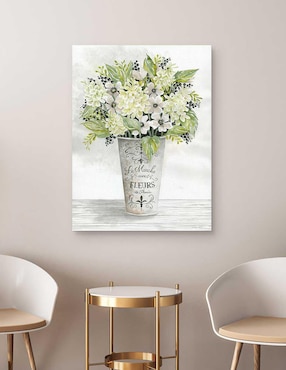 Pintura Floral Francés I técnica mixta Cuadros Jr Floral