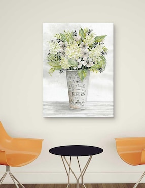 Pintura Floral Francés I técnica mixta Cuadros Jr Floral