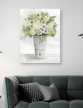 Pintura Floral Francés I técnica mixta Cuadros Jr Floral
