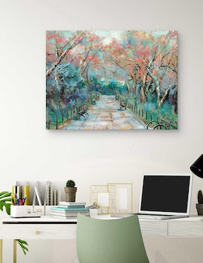 Pintura Vía 2 técnica mixta Cuadros Jr Paisaje