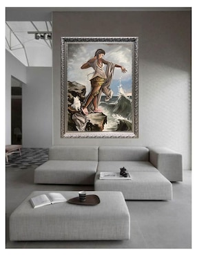 Pintura La del Muelle de San Blas técnica mixta Lune Art Gallery Surrealismo