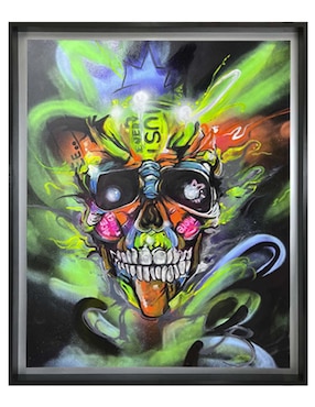 Pintura El Don II técnica mixta Lune Art Gallery Calaveras