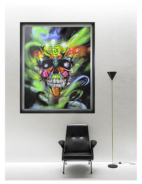 Pintura El Don II técnica mixta Lune Art Gallery Calaveras