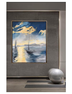Pintura Veleros V técnica acrílico Lune Art Gallery Mar Veleros