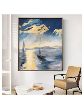 Pintura Veleros V técnica acrílico Lune Art Gallery Mar Veleros
