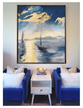 Pintura Veleros V técnica acrílico Lune Art Gallery Mar Veleros