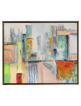 Pintura City técnica acrílico Lune Art Gallery MilleniArt