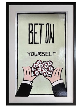 Pintura Bet On Yourself técnica acrílico Lune Art Gallery MilleniArt