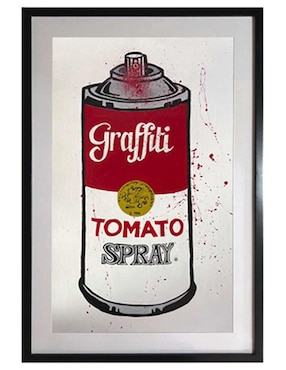 Pintura Tomato Spray técnica acrílico Lune Art Gallery MilleniArt