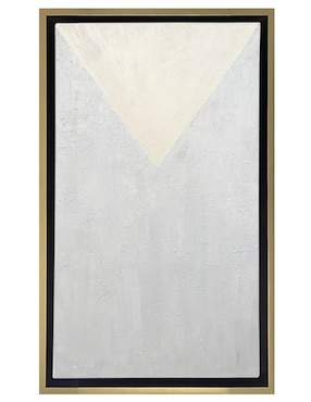 Pintura White Triangle técnica mixta Lune Art Gallery Abstractos