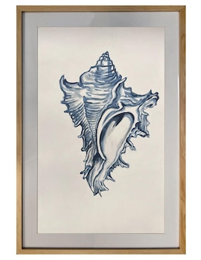 Pintura Concha de Mar técnica acrílico Lune Art Gallery Mar