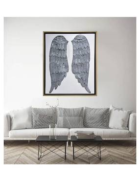 Pintura Que nunca te corten las alas técnica mixta Lune Art Gallery Espiritualidad