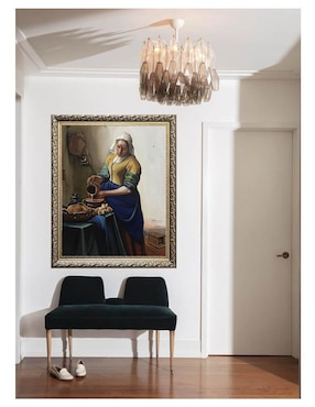 Pintura La Lechera Reproducción De Vermeer técnica óleo Lune Art Gallery Históricas