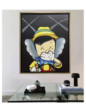 Pintura Pinocchiows técnica mixta Lune Art Gallery MilleniArt