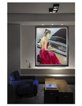 Pintura La pianista técnica acrílico Lune Art Gallery Musical
