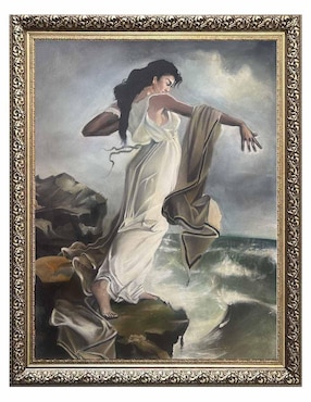 Pintura Rep. de La Muerte de Safo técnica mixta Lune Art Gallery Surrealismo