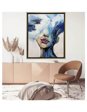 Pintura Lady Ocean técnica acrílico Lune Art Gallery Rostros