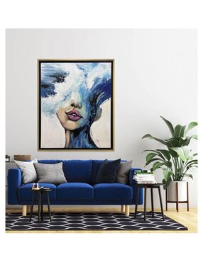 Pintura Lady Ocean técnica acrílico Lune Art Gallery Rostros