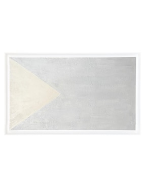 Pintura White Triangle técnica acrílico Lune Art Gallery