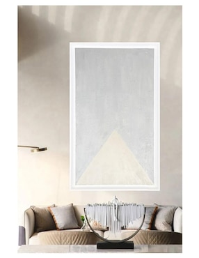 Pintura White Triangle técnica acrílico Lune Art Gallery