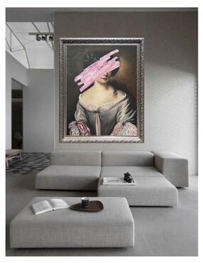 Pintura Maria Mancini en otros tiempos técnica óleo Lune Art Gallery