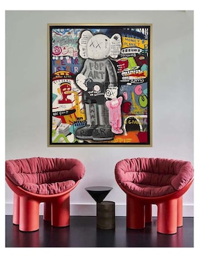 Pintura Kaws The Best or Nothing técnica mixta Lune Art Gallery Kaws