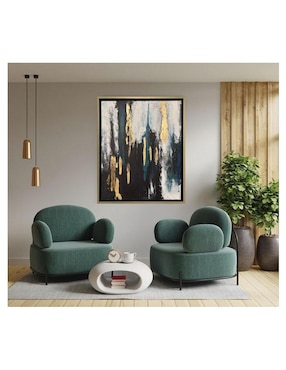 Pintura Green Gold técnica acrílico Lune Art Gallery
