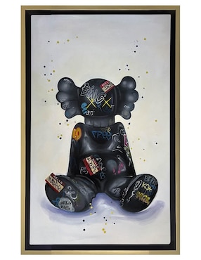 Pintura KawsK G técnica acrílico Lune Art Gallery Kaws pop