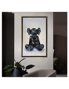 Pintura KawsK G técnica acrílico Lune Art Gallery Kaws pop