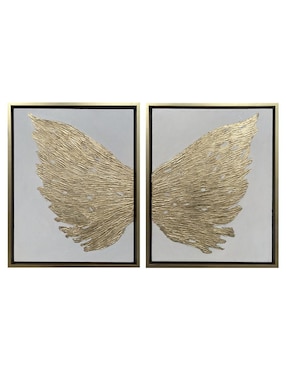 Set Pinturas Gold Wings Técnica Mixta Lune Art Gallery Set De Alas