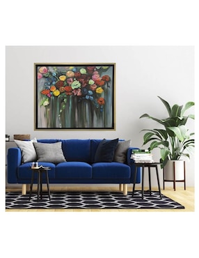 Pintura Las flores de mi infancia técnica mixta Lune Art Gallery Floreros