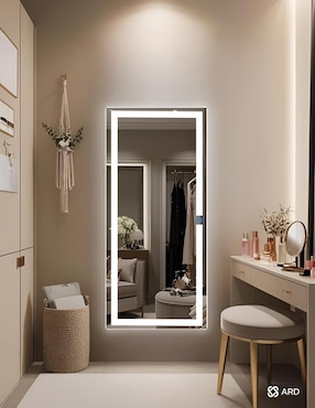 Espejo rectangular Ard para baño con luz led Luminous Glass