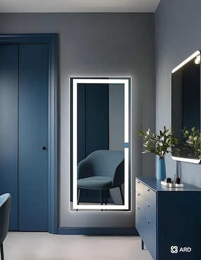 Espejo rectangular Ard para baño con luz led Luminous Glass