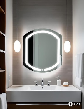 Espejo ovalado Ard para baño con luz led Luminous Capsule