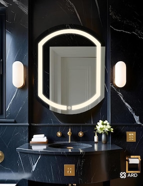 Espejo ovalado Ard para baño con luz Led Luminous Capsule