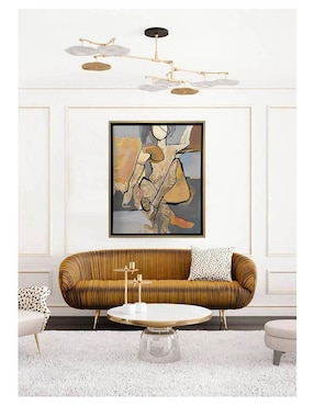 Pintura Aurora Dorada técnica acrílico Lune Art Gallery