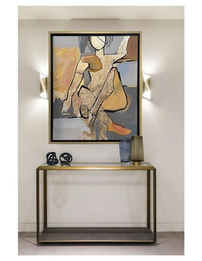 Pintura Aurora Dorada técnica acrílico Lune Art Gallery