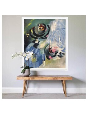 Pintura Flores del Pasado técnica mixta Lune Art Gallery