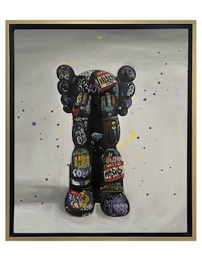 Pintura Kawsk B Técnica Mixta Lune Art Gallery Kaws