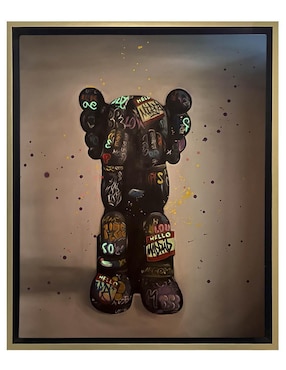Pintura Kawsk B técnica mixta Lune Art Gallery Kaws