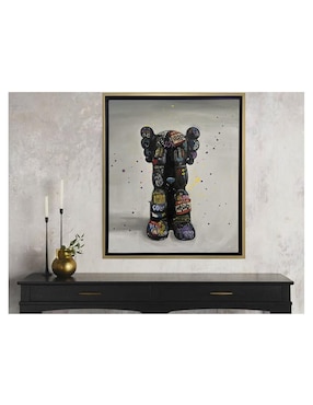 Pintura Kawsk B técnica mixta Lune Art Gallery Kaws